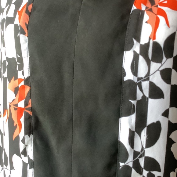 Vince Camuto black white and orange sleeveless  blouse size s🌴 - Picture 3 of 8